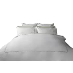 Image of Belledorm Luna Cotton Duvet Cover Set (Superking) (White)