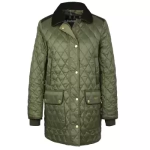 Image of Barbour Womens Kilmarie Quilted Jacket Olive/Classic 16