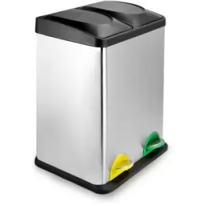 Image of Compact Recycling Pedal Bin 40L (2 x 20L) M&W - Multi