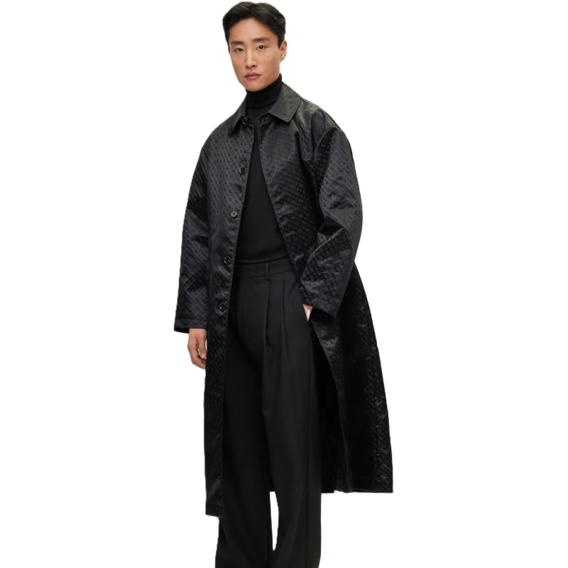Image of Boss Mens Desoto Tailored Fit Formal Coat Black male 38 (48)