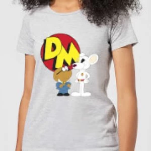 image of Danger Mouse DM And Penfold Womens T-Shirt - Grey - M