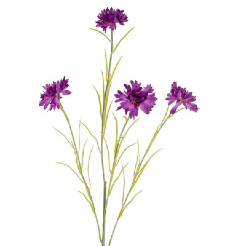 Image of Hill Interiors Cornflower Artificial Plant Purple (One Size)