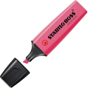 image of Stabilo Boss Highlighter - Fluorescent Pink