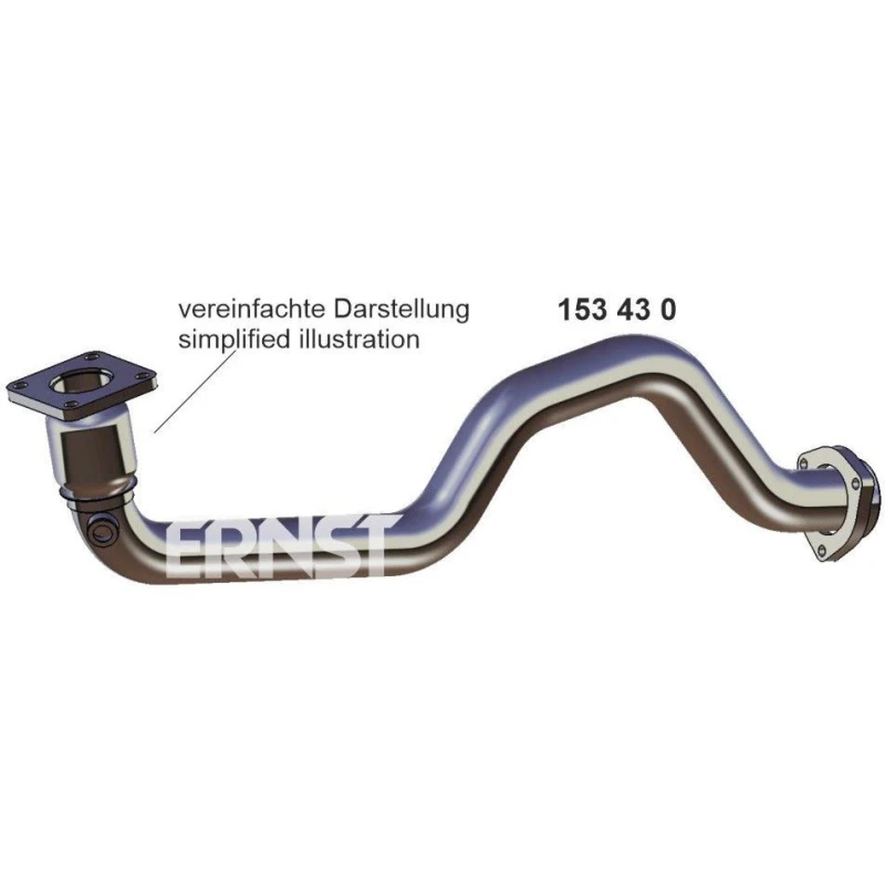 Image of ERNST 153430 Exhaust Pipe Front Exhaust Pipe (17)