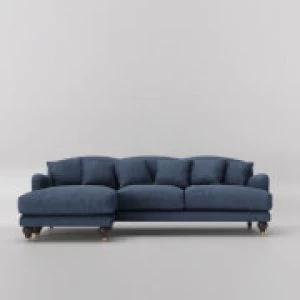 Image of Swoon Holton Smart Wool Corner Sofa - Left Hand Side - Corner Sofa - Indigo