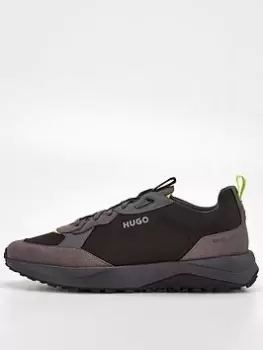 Image of HUGO Kane Trainer - Black, Size 10, Men