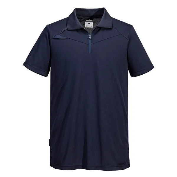 image of Portwest DX4 Short Sleeve Polo Shirt DX410ANRL Colour: All Navy