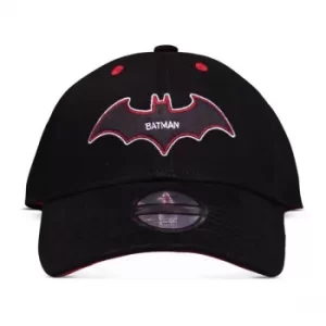 Image of Dc Comics Batman Logo Curved Bill Cap- Black