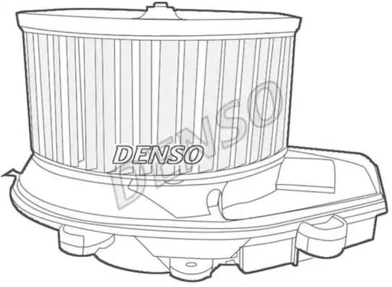Image of DENSO DEA02002 Blower Motor for left-hand drive vehicles, with resistor Interior Blower (2669)