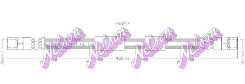 Image of Brake hose KAWE H6877