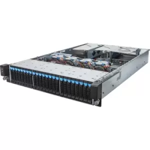 Image of Gigabyte R280-F2O Intel C612 LGA 2011-v3 Rack (2U) Black, Grey