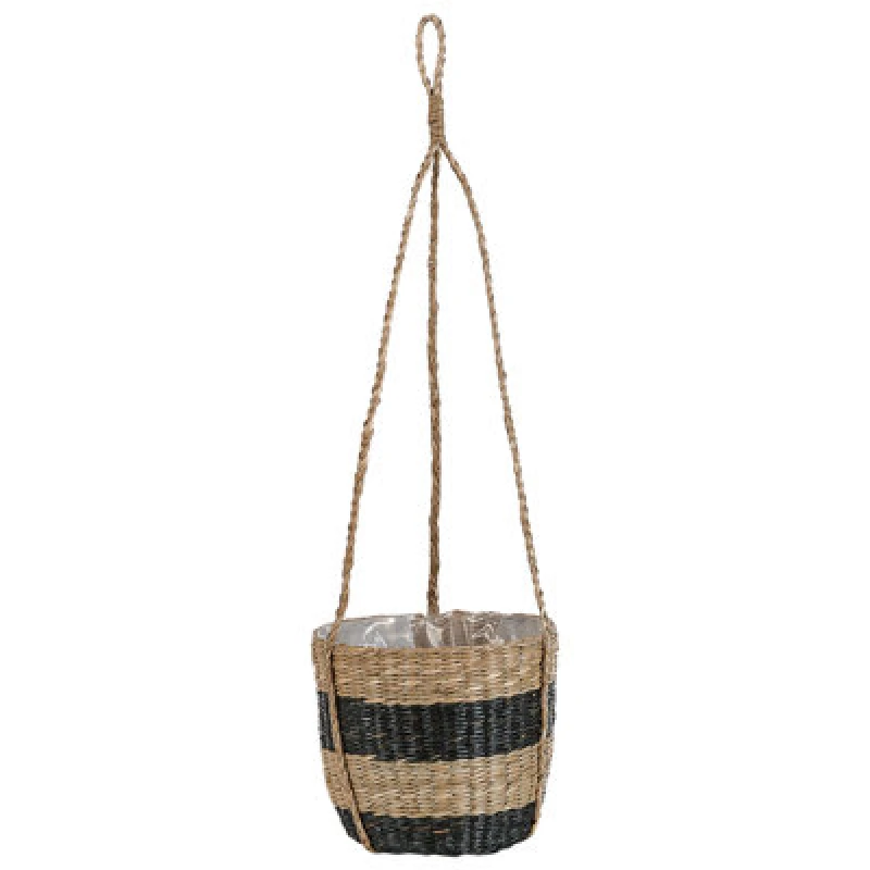 Image of Beliani Plant Pot Ruffe Seagrass 18cm Natural