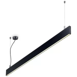 Image of Ideal Lux Decorative Linear Integrated Pendant Light Black, 4000K