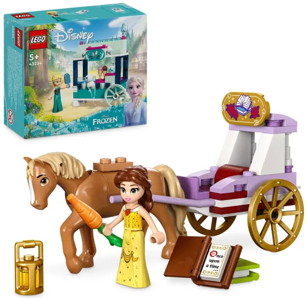 image of LEGO Disney Princess Belle's Storytime Horse Carriage 43233