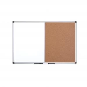 Image of Bi-Office Maya Alu Frame Combo Brd CorkMagnetic 120x90cm DD 46187BS