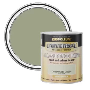 Image of Rust-Oleum Universal Paint Satin Cotswold Green 750ml