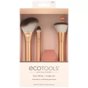 image of EcoTools Precious Metals Face Blend and Sculpt Set