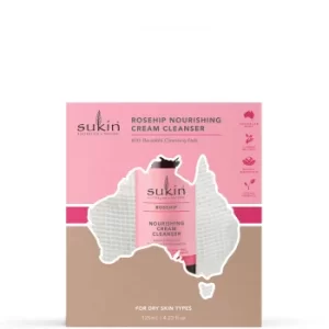 image of Sukin Rosehip Cream Cleanser 125ml Gift Set (Worth £17.95)