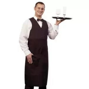 Image of BonChef 31" Bistro Apron (One Size) (Black) - Black