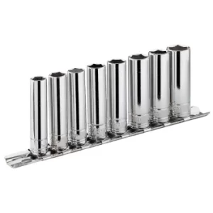 Image of Facom RL.40E 1/4" Drive 8 Piece Deep Metric 6 Point Socket Set 1/4"