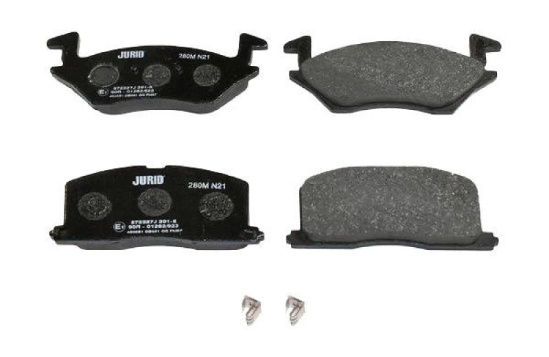 Image of JURID 572327J Brake pad set with acoustic wear warning, without accessories Brake Pad Set,disc brake (402)
