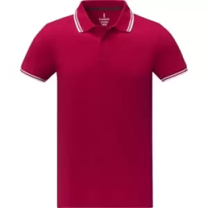 Image of Elevate Mens Amarago Short-Sleeved Polo Shirt (3XL) (Red)