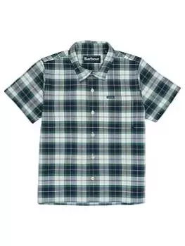 Image of Barbour Boys Oxbridge Short Sleeve Check Shirt - Multi, Size 10-11 Years