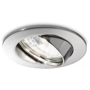 image of 1 Light Tiltable Recessed Spotlight (3 Pack) Chrome, GU10 - Ideal Lux