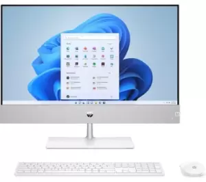 Image of HP Pavilion 24-ca1001na 23.8" All-in-One PC - AMD Ryzen 5, 512GB SSD, White