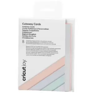 Image of Cricut Joy Cutaway Cards Card set Pastel, Rose, Light blue, Mint