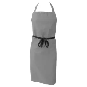 Image of Dennys Unisex Adults Bib Workwear Apron (Pack of 2) (One Size) (Griffin Grey)