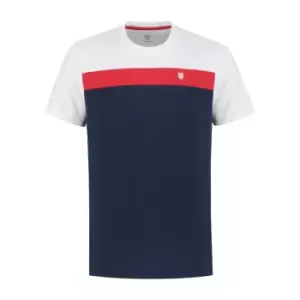 image of 104229-989 HERITAGE SPORT TEE CLASSIC NAVY / RED / White - 2XS