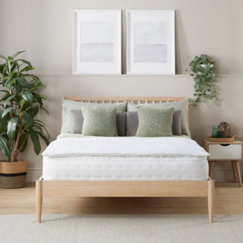 Image of Slumberdown Sleep Soundly Anti Allergy Mattress Topper White