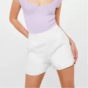 image of Missguided Tailored Shorts - White