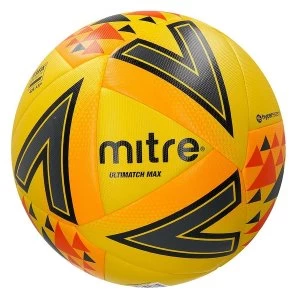 Image of Mitre Ultimatch Max Match Ball Yellow/Orange/Black - Size 4