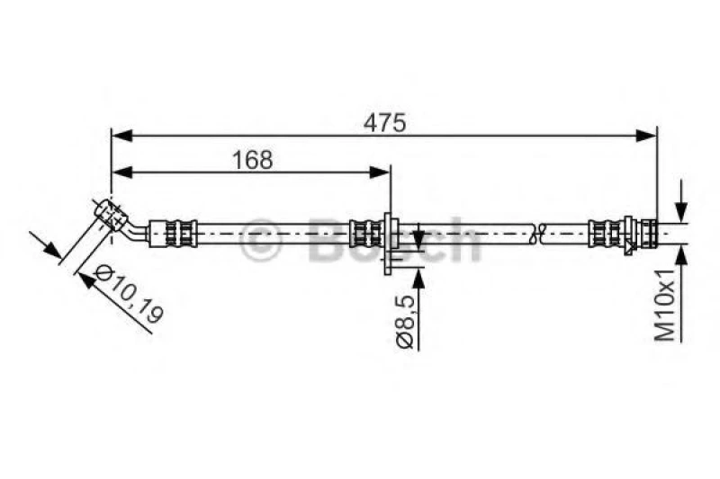 Image of Brake hose Bosch 1 987 481 327
