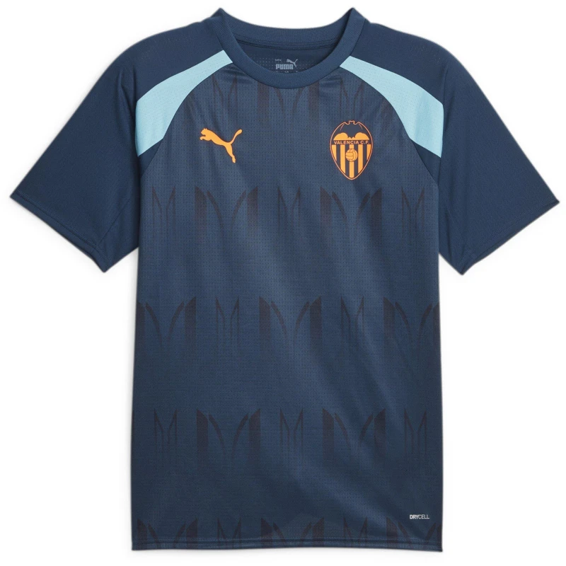 Image of Puma Valencia Pre Match Shirt 2023 2024 Adults - Blue Blue S