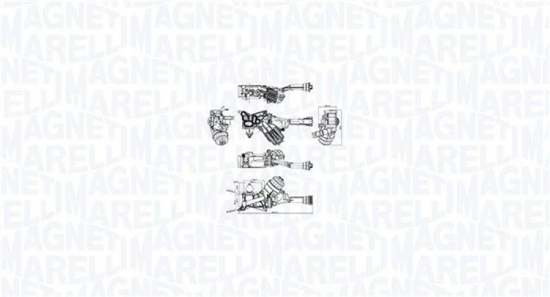 Image of MAGNETI MARELLI Engine oil cooler MAGNETI MARELLI 350300001200
