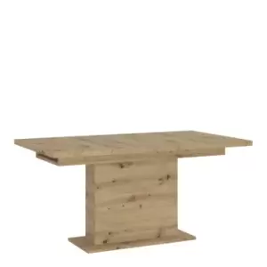 Image of Luci Extending Dining Table 160-200Cm In White And Oak Effect