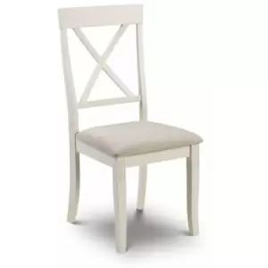 Image of Johanna - Ivory And Oak Dining Room Chair - Set Of 2