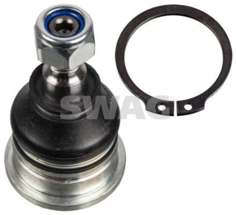 Image of SWAG 80 94 1210 Ball joint Front Axle Right, with lock nut, with retaining ring Support-/Steering Link (2462)