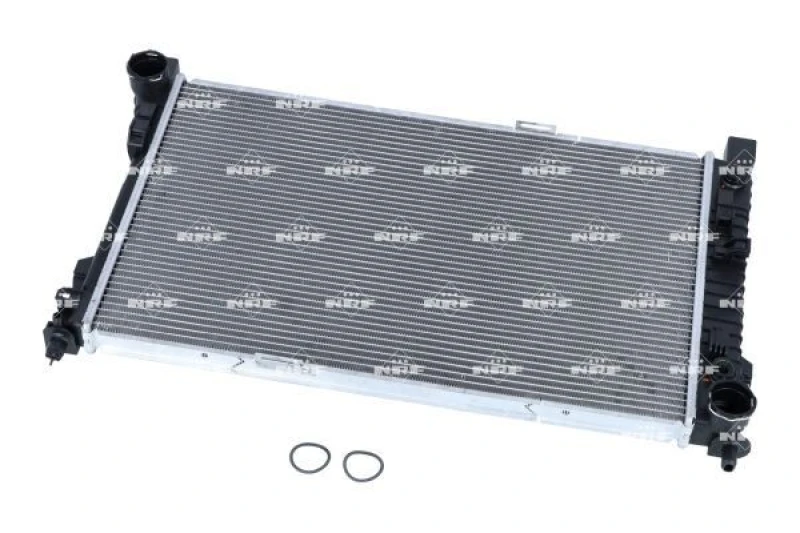 Image of NRF 53878 Engine radiator Brazed cooling fins, Aluminium, with gaskets/seals Aluminium Radiator,engine cooling (470)