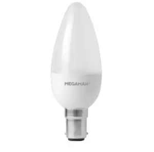 Image of Megaman 5W LED B15/SBC Candle Warm White 470lm Dimmable - 143214