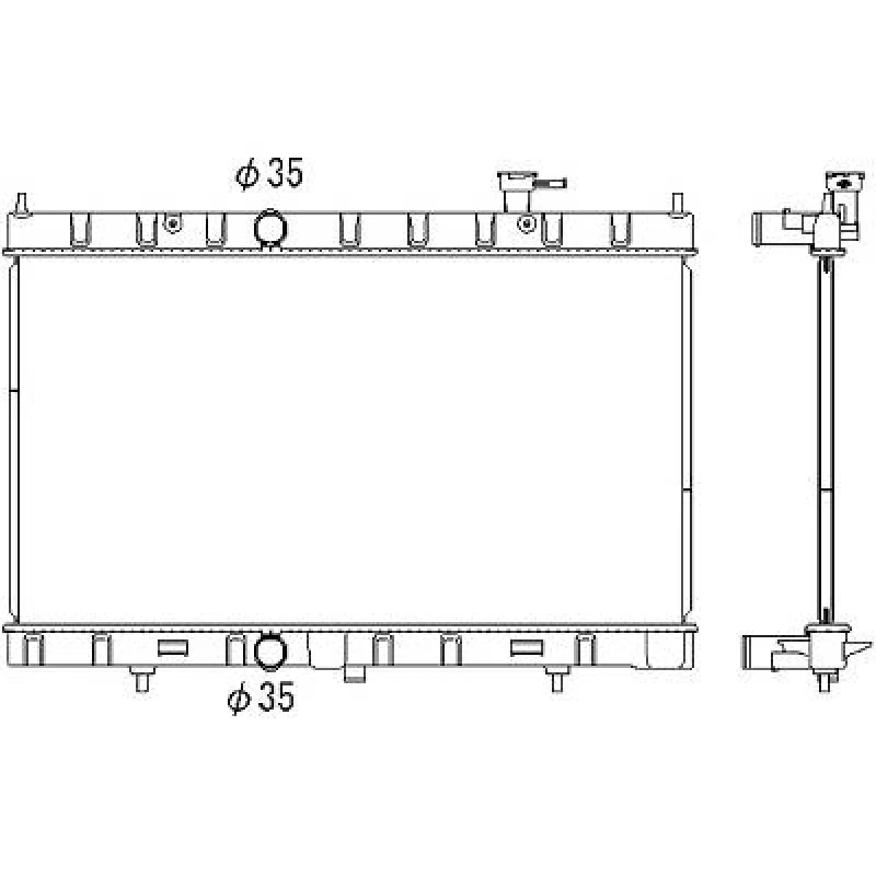 Image of Engine radiator DIEDERICHS DCM2547