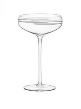 image of Lsa International Verso Champagne Saucers ; Set Of 2