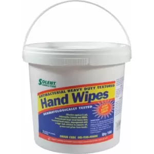 image of Solent Cleaning - Heavy Duty Hand Wipes (Tub-100)