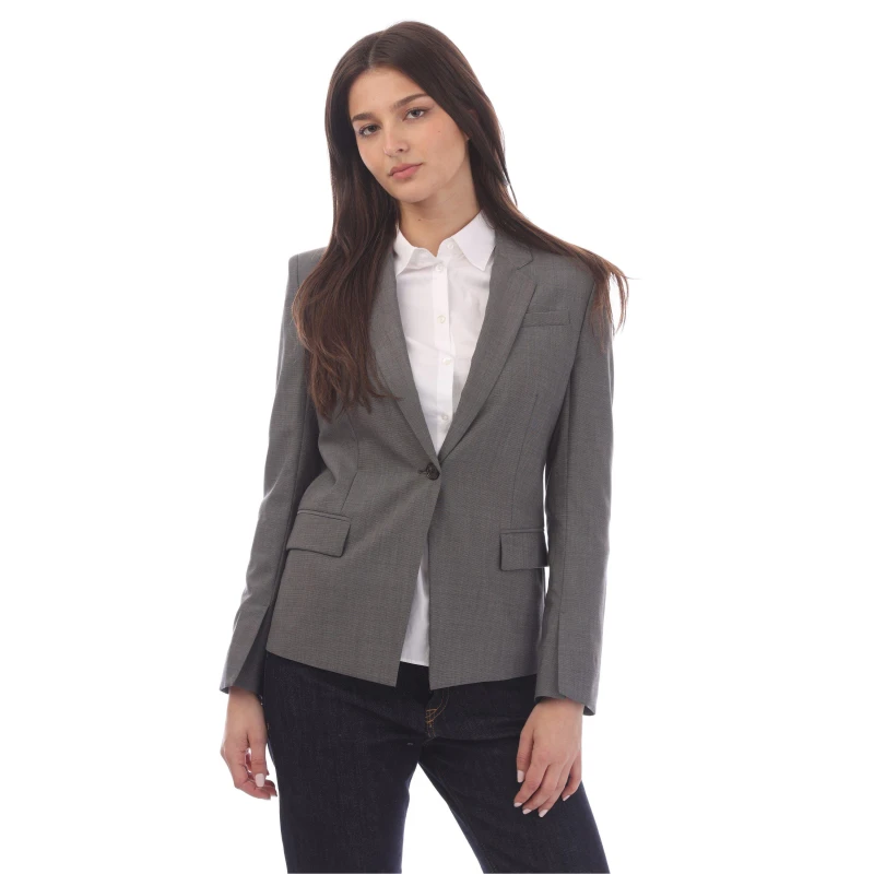 Image of BOSS Womens Janeri Suit Jacket Suit Jackets 4 (XXS) Multi 55130899230