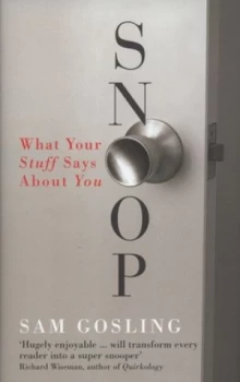 Image of Snoop by Sam Gosling Hardback