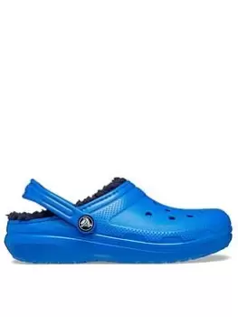Image of Crocs Toddler Classic Lined Clog, Blue, Size 5 Younger