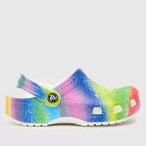 Image of Crocs Multi Classic Spray Clog Girls Junior Sandals